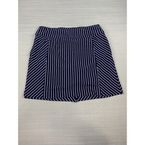 Fairway‎ and Greene Womans Large Golf Skort Navy Blue White Stretch
